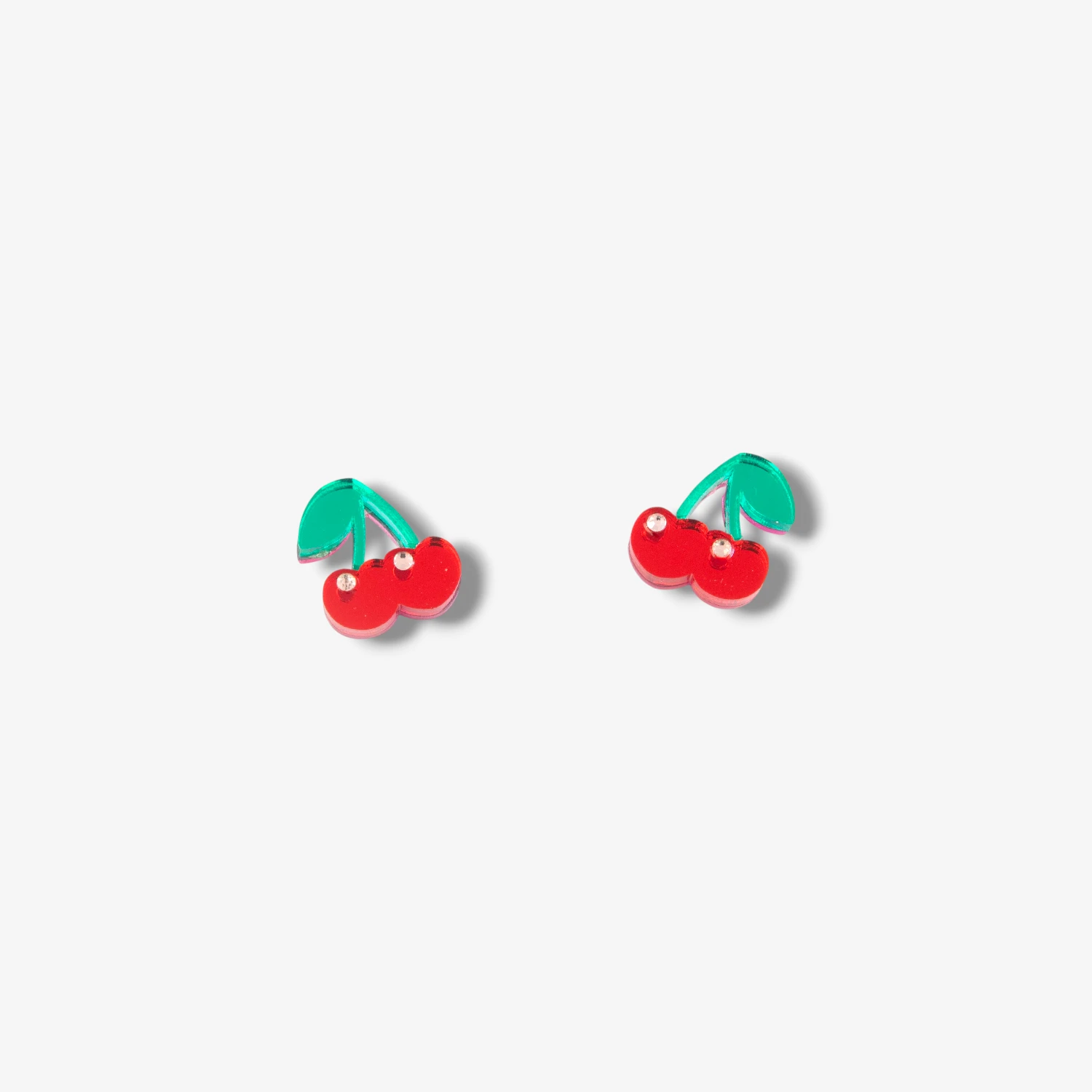 superminis pendientes metacrilato cerezas