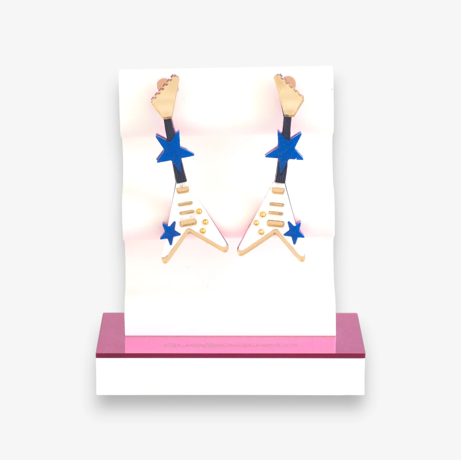 Pendientes Flying V – Guitarras eléctricas en metacrilato